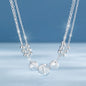 925 Sterling Silver Ball Necklace Bracelet Set for Woman Luxury Original Multi Layer Beads Jewelry Set Party Exquisite Jewelry