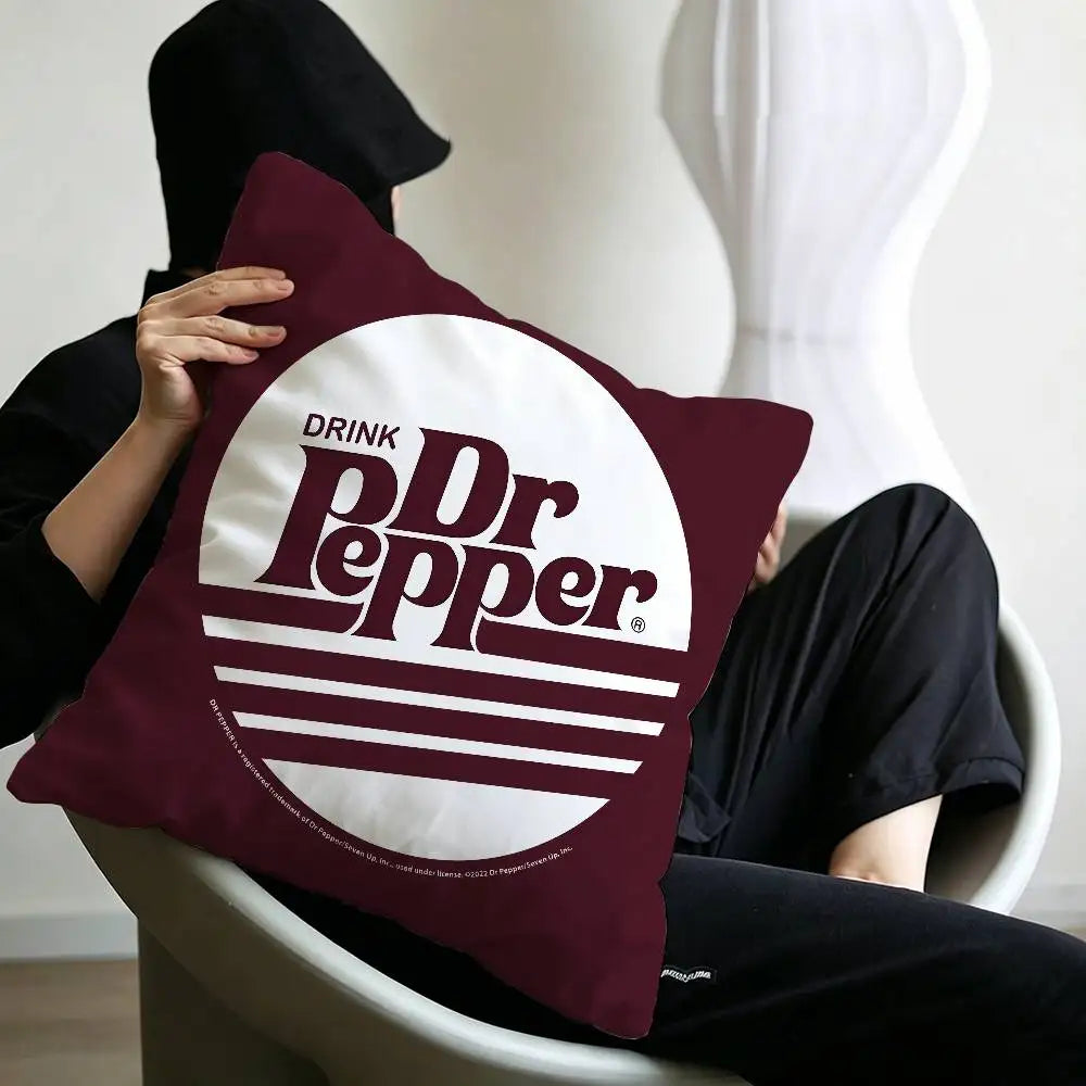classic beverage brand Dr Pepper Pillow Anime Pillow Sofa Bed Head Pillow Cover Cushion Cover 45x45 cm Fashion