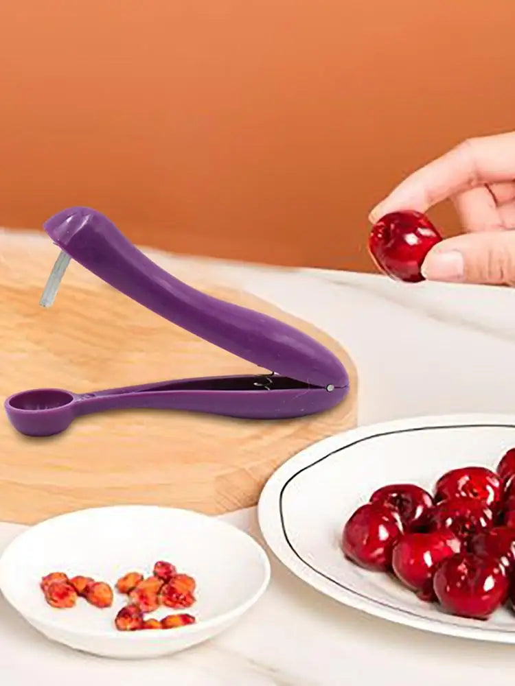 Cherry Pitter Portable Cherry Fruit Kitchen Pitter Remover Olive Corer Cherry Corer Fruit Vegetable Tools Fast Enucleate Squeeze