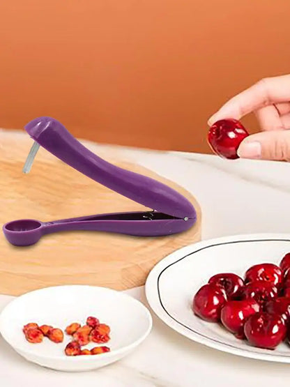 Cherry Pitter Portable Cherry Fruit Kitchen Pitter Remover Olive Corer Cherry Corer Fruit Vegetable Tools Fast Enucleate Squeeze