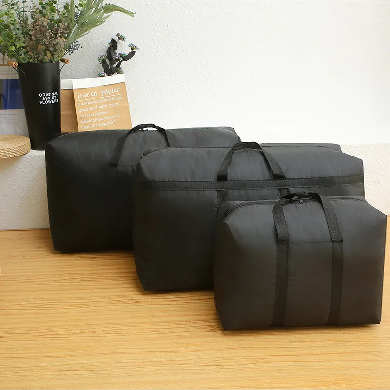 super large capacity travel duffel bag foldable luggage travel bag Waterproof Polyester Organizer Cloth Quilt Storage Bag