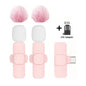 Mini Wireless Lavalier Microphone with Noise Reduction for iPhone iPad Android Video Vlog - Portable Wireless Mic