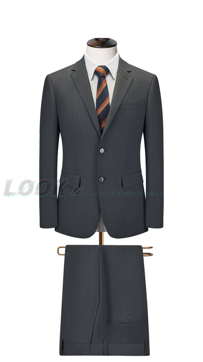 Men's Premium Suit -Business Suit, Professional Formal Wear, Ideal for Work and Weddings,50% Wool,Customizable Fit with 20 Sizes