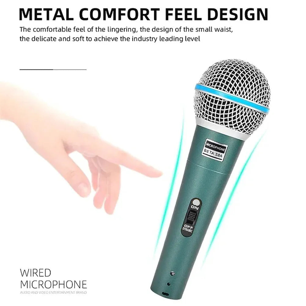 Microphone BETA58 BETA  58 with Transformer Supercardioid Wired Microphone Mic for Karaoke Studio