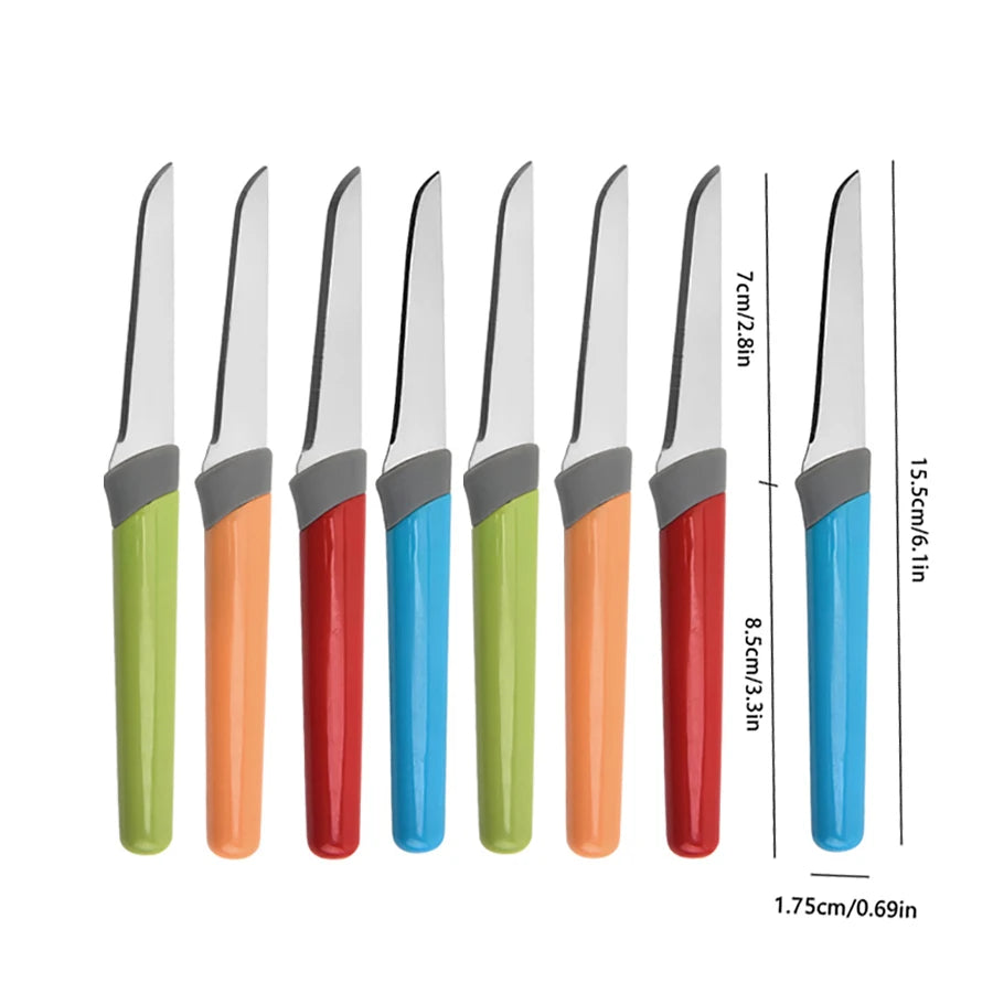 High-end 4-piece kitchen knife set, stainless steel fruit knife. A multi-functional knife used by kitchen chefs for cutting meat