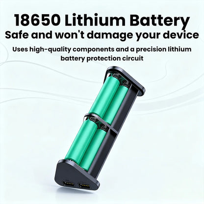22.5W 6*18650 Power Bank Case Transparent Shell Fast Charging Holder Cases Detachable Battery Charge Storage Box Without Battery