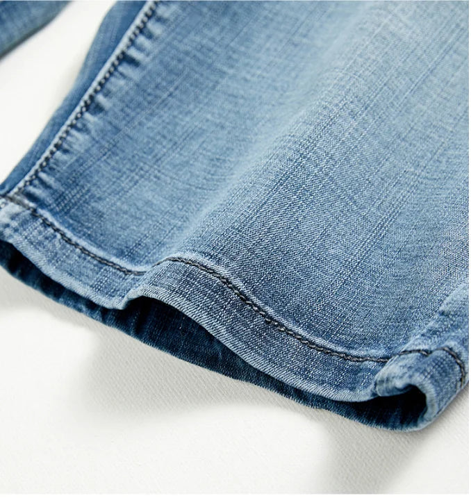 2026 Summer Shorts Jeans Men Denim Pants Stretch Dark Blue Fashion Design Men's Jeans Slim Straight Male Short Jeans Hombre