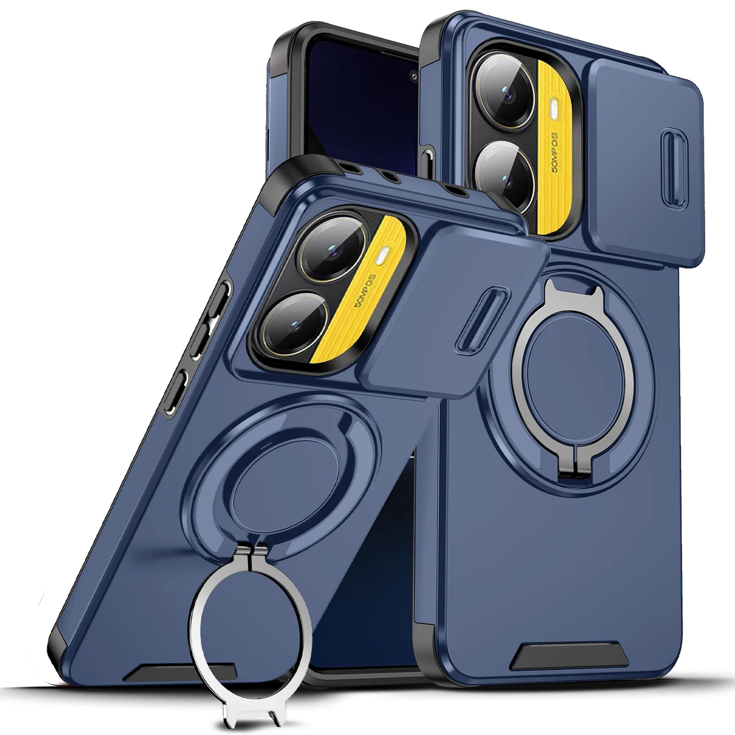 For Poco X7 Pro 5G Case Lens Protect Shockproof Armor Cover for Poko Little X7 X7 Pro X7pro Pocox7pro Car Magnetic Holder Funda
