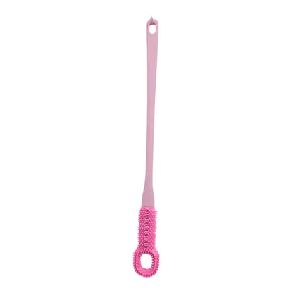 1pc Comfort Silicone Brush Long Handle Hand Brush Long Haired Toe Seam Soft Rubber Toe Gap Brush Daily Shower Foot Care Tools