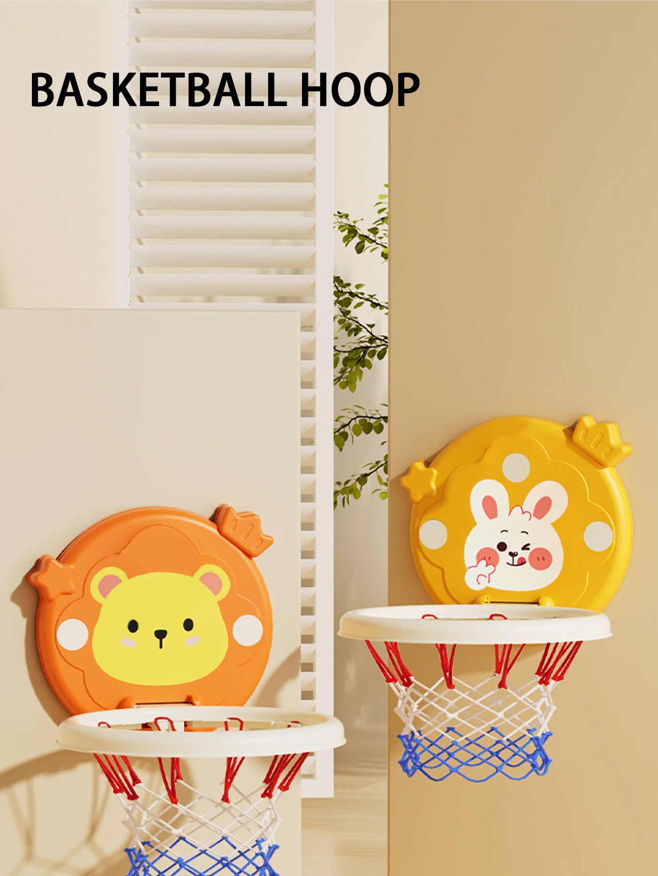 Children's basketball hoop, indoor shooting, hanging, foldable, parent-child interactive ball