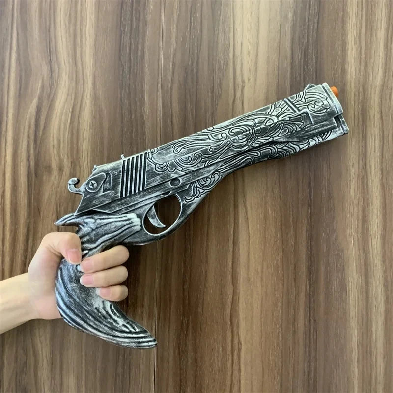 OW Gun Cosplay Angela Ziegler Mercy Angel Shock Gun Prop Weapons Model Safety PU Rubber Model Halloween No Shooting