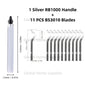 Deburring Tool Set RB1000 with Swivel Blades 1 or 11 PCS BS1010 BS1018 BK3010 BS3010 Metal Handle Deburr Tool Edge Burr Remove