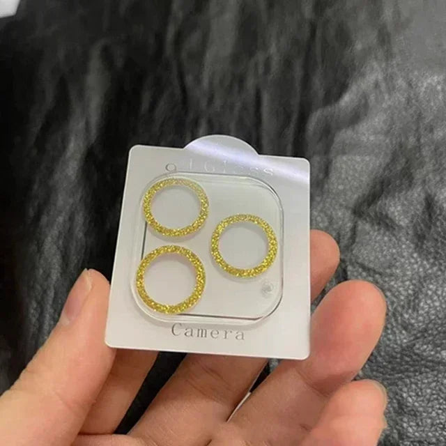 Błyszczące etui ochronne z diamentami na aparat iPhone 15 14 13 12 11 16 Pro Max Mini Plus 16Pro 15Pro 16Promax