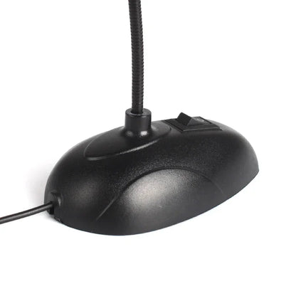 3.5mm Plug Stand Mini Studio Speech Microphone Gooseneck Wired Microphone Flexible for Computer PC Desktop Notebook Accessories