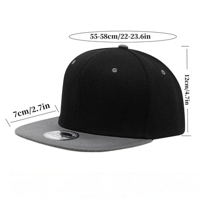 Custom Logo Snapback Caps Men Hip Hop Male Bone Baseball Cap Unisex Solid Color Cotton Adjustable Rock Band Flat Hats Visor Hat