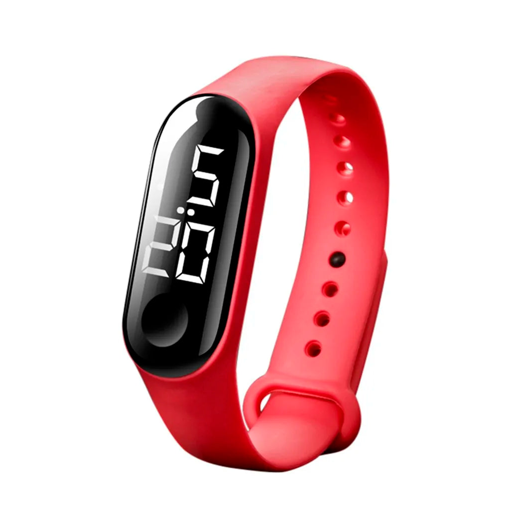 Man Woman LED Electronic Sport Watch Luminous Sensor LED Student Adult Couple Electronic Watch With Shell Adjustment Watch