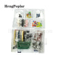 1818PCS Electronic Components Diy Kit Metal Film Resistor Assortment Kit led Diodes Electrolytic Capacitor Ceramic Set