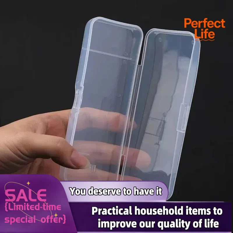 1Pc Stylish and Durable Shaving Storage Box for Men's Razors, Easy to Carry and Keep Clean and Keeps Your Shaver Well Organized