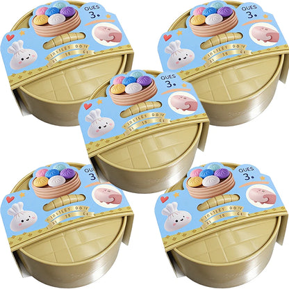 Dumpling Pressure Dumpling Squishies Cute Colorful Bun Toy Slow Rising Stress Relief Fidget Toy for Kids Adults Anti-Anxiety Toy