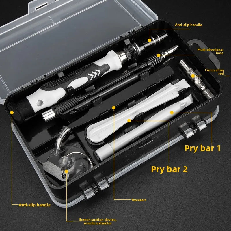 115 Pcs Watch Computer Mobile Phone Disassembly Repair Hardware Tools Screwdriver Set Tool Kit Plum Blossom Screw Repair Tools