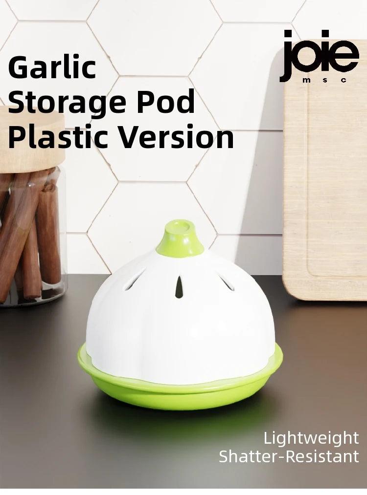 Joie Garlic Storage Box Moisture Proof Anti-mold Ventilation Ceramic Storage Jar Chili Ginger Storage Box Organizer