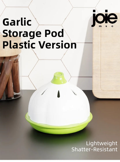Joie Garlic Storage Box Moisture Proof Anti-mold Ventilation Ceramic Storage Jar Chili Ginger Storage Box Organizer