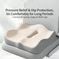 Car Seat Memory Foam Cushion Lumbar Support Soft Elastic Office Chair Pad Seat Cushion Suit for Desk Office Use Pain Relief
