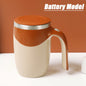 Portable Automatic Stirring Coffee Mug Magnetic Electric Stainless Steel Self Mixing Coffee Tumbler Rotating Home Office Travel