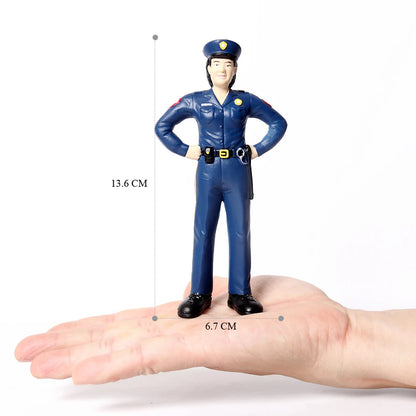 Realistic Professionals Pretend Career People Figures,Representing a Variety Of Occupations From Fire Fighter to Nurse Figurines