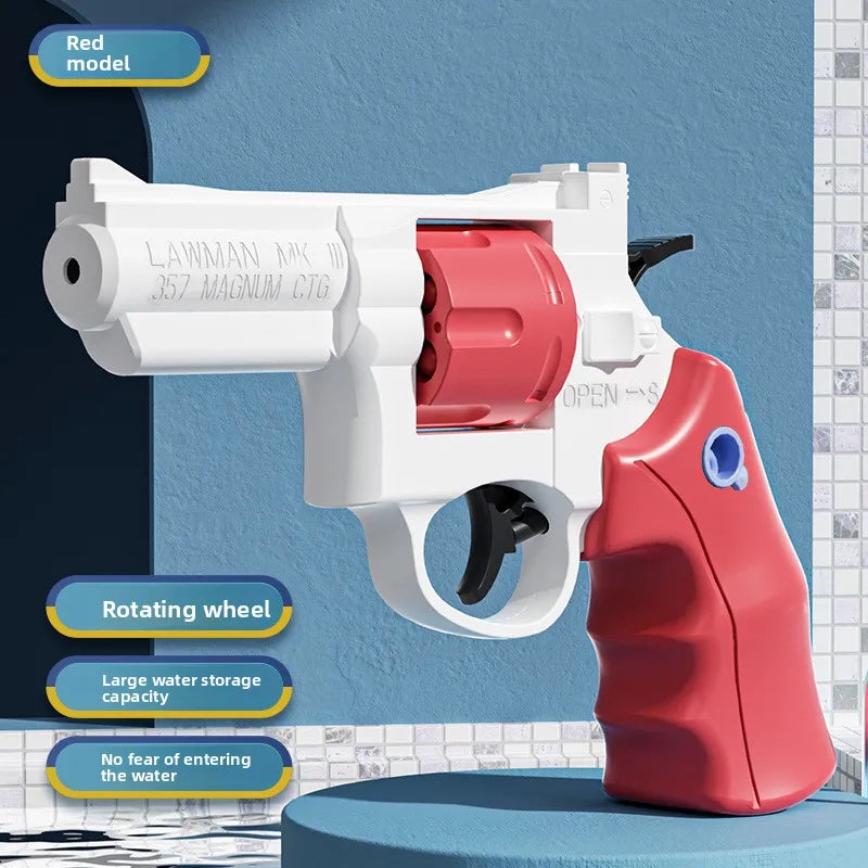 @Electric Water Gun Rechargeable Automatic & Manual Spray Gun Capacity Range Up to 32 FT Range for Adults & Kids