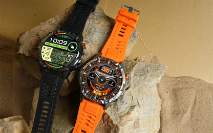 LIGE Nowy wojskowy do T-Rex 3 Ultra Smart Watch Bateria 1000 mAh Wodoodporny IP68 Kompas Latarka Sportowy monitor Smartwatch Mężczyźni