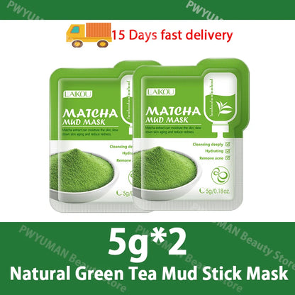Original Facial Remove Blackhead Green Tea Solid Mask Treat Acne Blemish Black Dots Clean Stick Cream Shrink Pores Skin Care  ﻿