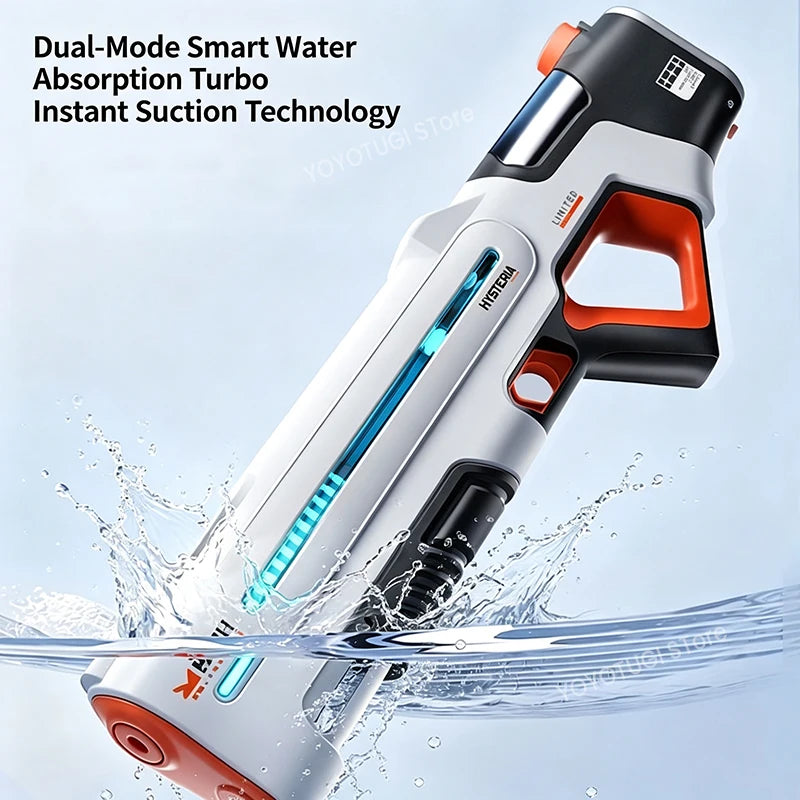 Pulse Glare Electric Water Gun Toy Automatic Water Suction Large Capacity High Pressure Powerful Adult Water Toy Gift
