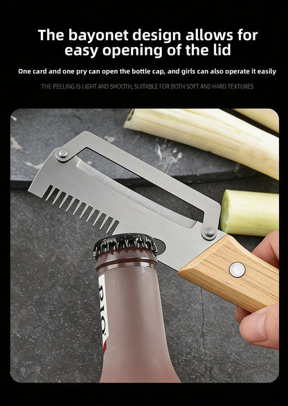 Stainless Steel 3 in 1 Vegetable Peeler Fruit Slicer Shredder Multifunction Kitchen Tool for Peeling Cutting Shredding