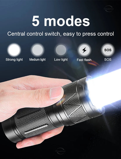 NEW 998000000LM LED Handheld Flashlight USB Rechargeable High Strong Power Led Tactical Torch Ultra-Bright 15000mAh Lantern