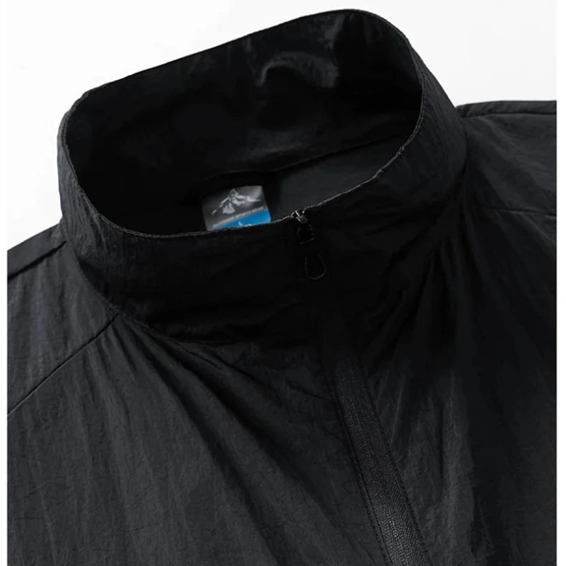 Oversize 7XL 8XL Summer UV Sun Protection Light Jacket Men Outwear Sport Cycling Hiking Fishing Coat Men Resistant Skin Clothing