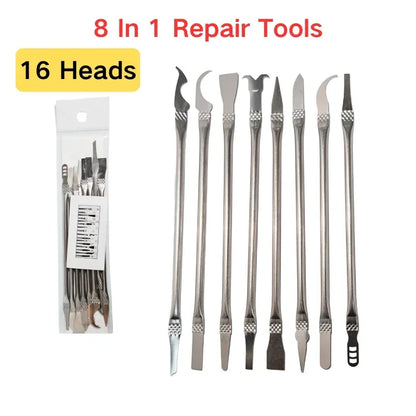 8 In 1 CPU IC Phone Repair Tools Glue Remover IC Chip Repair Thin Blades Piratical Repair Hand Tool For Mobile Phone Computer