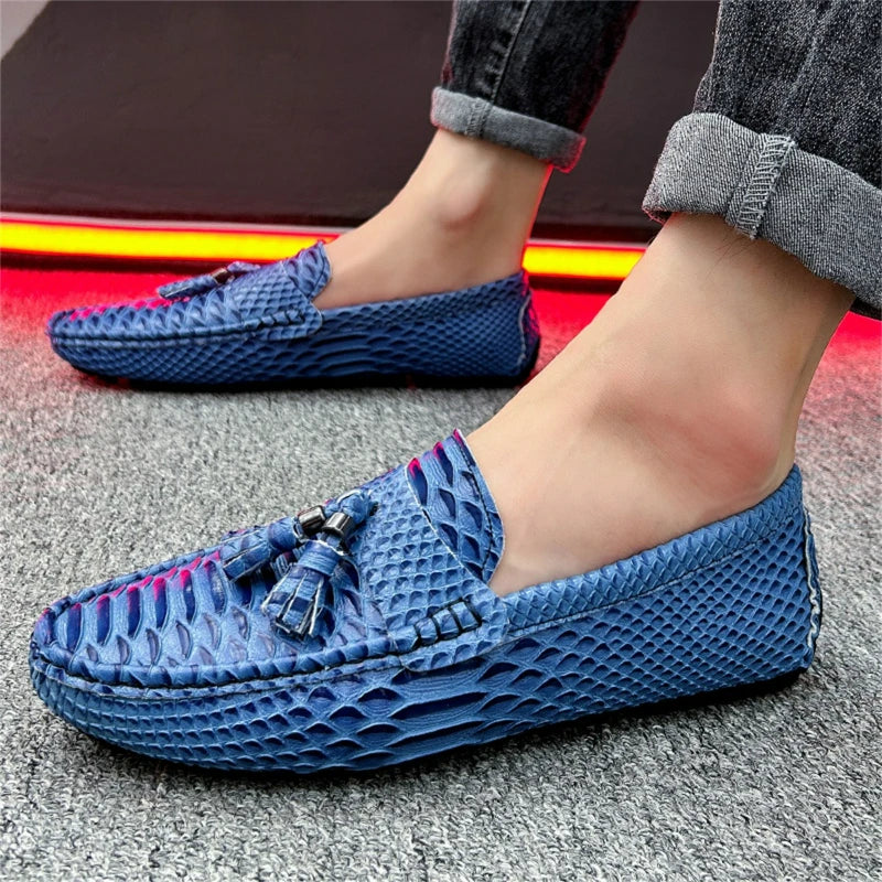 Driving Shoes Summer Mens Outdoor Anti-slip Comfort Soft High Quality Men Breathable Flat Driving Shoes Classic Casual Loafers