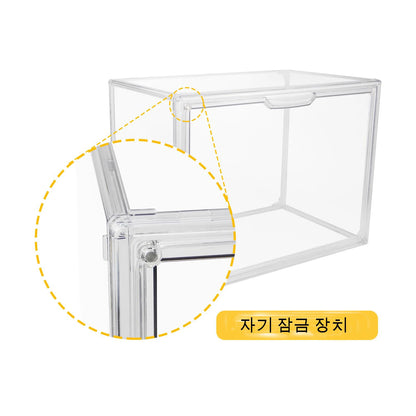 New Large Capacity Storage Box Organizer for Figures Acrylic Box Clear Blind Box Showcase Makeup Organizer for Bag