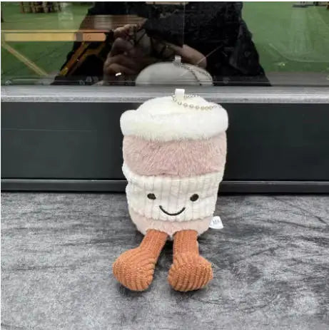 *JC Kawaii Coral Coconut Lemon Plush Toys Doll Coconut Soft Decor Guitar Plush Soothing Bedroom Companion Decor Exquisite Gifts