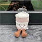 *JC Kawaii Coral Coconut Lemon Plush Toys Doll Coconut Soft Decor Guitar Plush Soothing Bedroom Companion Decor Exquisite Gifts
