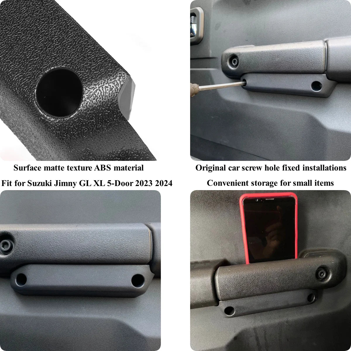 2PCS Door Inner Armrest Storage Box Organizer Tray for Suzuki Jimny JB64 JB74 2019-2025 Car Interior Stowing Tidying Accessory