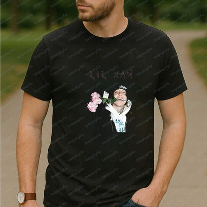 Men's T-shirts and Tank Tops - Hip-hop Rapper LIL XAN's Summer Short-Sleeved Men's and Women's Comfortable T-Shirts