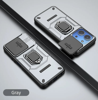 For Xiaomi Redmi 15C 4G 171mm Case Shockproof Armor Magnetic Holder Ring Case For Redmy 15C 15 C Redmi15C 4G Lens Protect Cover