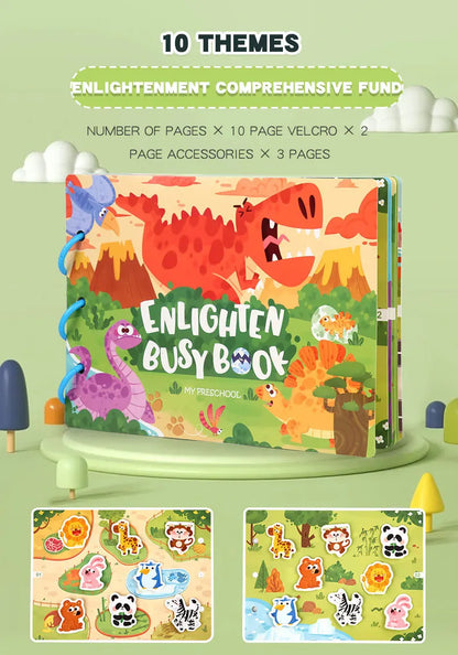Montessori Baby Busy book My First Quiet Book Paste Early Learning Education Toy for Toddlers Matching Game Toys for Kids Gifts
