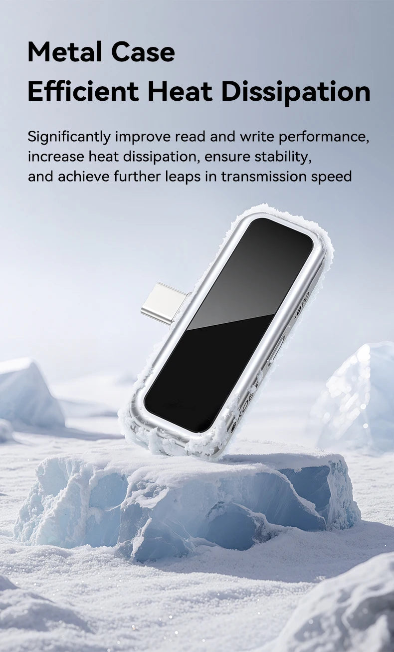 Dysk flash USB Eaget 64 GB/128 GB/256 GB/512 GB typu C — i30, z wyświetlaczami LCD i szybkim ładowaniem PD 20 W do telefonu i tabletu