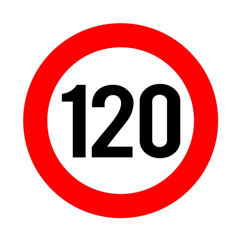 A0202# Speed Limit (110/120/150/160/200/300 km), Ø 16 cm Self-adhesive Decal Car Sticker Waterproof Auto Decors