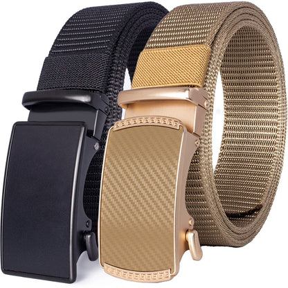 Automatic Buckle Light Comfortable Nylon Military Belt Outdoor Hunting Multifunctional Tactical Canvas Belt High Quality Men Bel