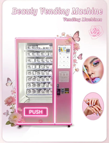 Touch Screen Eyelash Earring Vending Machine AI Virtual Trial Card Reader for Shopping Mall Retail Free Custom Stickers