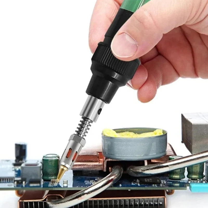 Portable Soldering Iron Kit 1300 Celsius Welding Pen Burner Blow Torch Gas Soldering Iron Cordless Butane Tip Tool